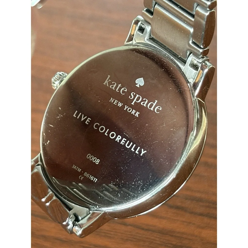 Kate Spade New York Gramercy 0008 Watch Womens Silver Stainless Analog Quartz